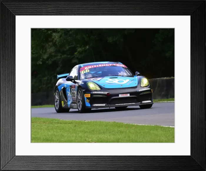 Framed Print : CM20 6163 Nick Jones, Scot Malvern, Porsche Cayman GT4 Clubsport