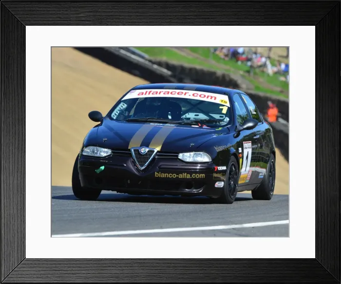 Framed Print : CJ6 9767 Tom Hill, Alfa Romeo 156 Framed Print : CJ6 9767 Tom Hill, Alfa Romeo 156