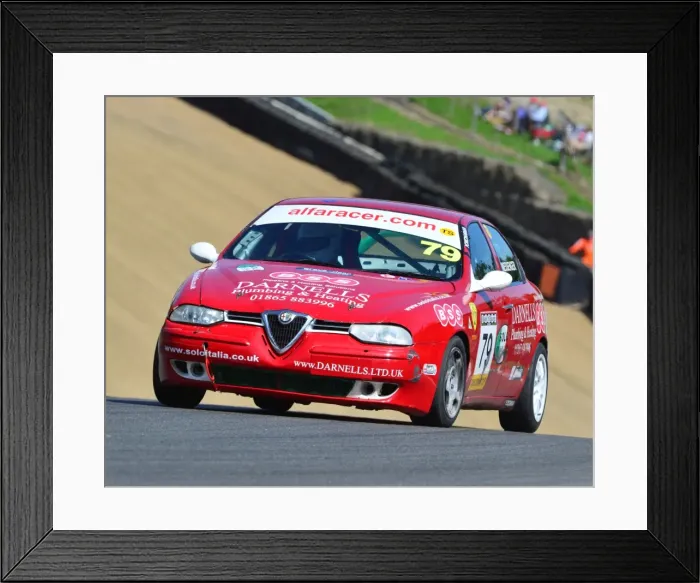 Framed Print : CJ6 9761 David Messenger, Alfa Romeo 156