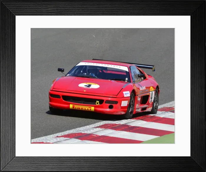 Framed Print : CJ6 9863 Tim Mogridge, Ferrari F355 Challenge