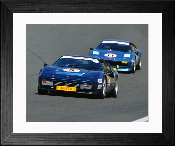 Framed Print : CJ6 9869 Carl Burgar, Ferrari 328 GTB