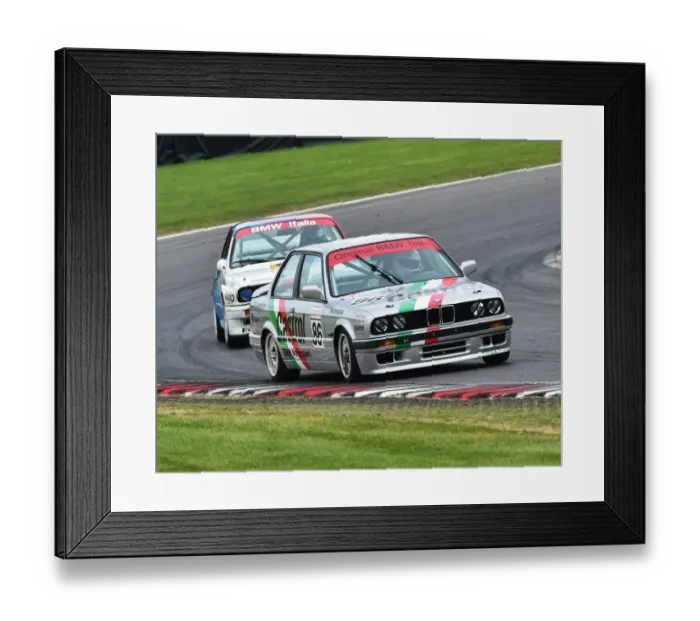 Framed Print : CM20 9611 Yusuf Osman, BMW 320is