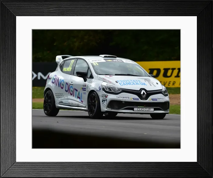 Framed Print : CM21 5014 Ben Palmer, Renault Clio Sport 220 Trophy Framed Print : CM21 5014 Ben Palmer, Renault Clio Sport 220 Trophy