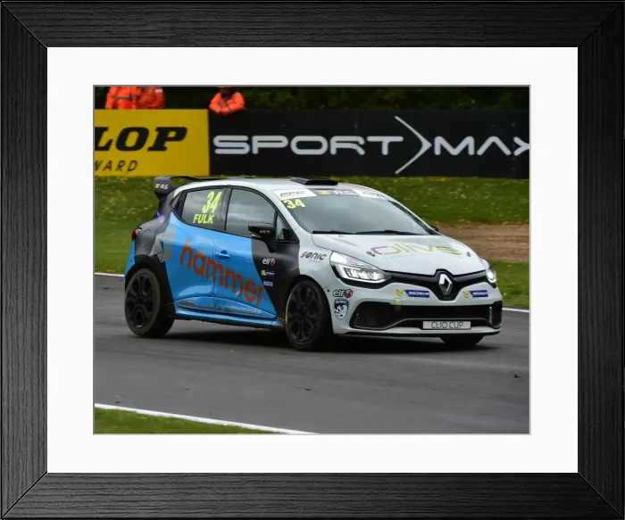 Framed Print : CM21 5086 Zak Fulk, Renault Clio Sport 220 Trophy