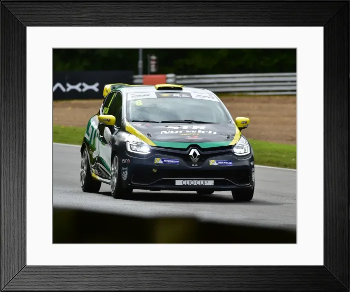 Framed Print : CM21 5003 Shawn Taylor, Renault Clio Sport 220 Trophy Framed Print : CM21 5003 Shawn Taylor, Renault Clio Sport 220 Trophy