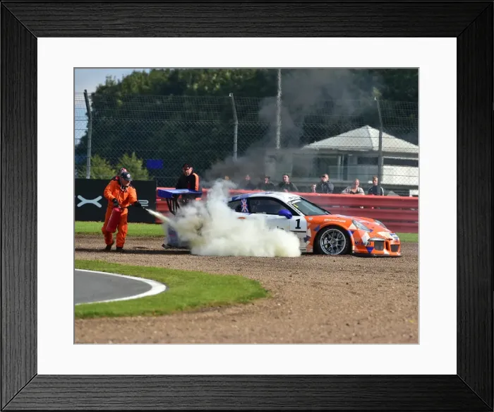 Framed Print : CM21 4228 Dan Cammish, Porsche Carrera Cup