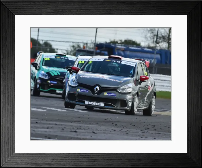 Framed Print : CM21 3586 Lee Pattison, Renault Clio Sport 220 Trophy Framed Print : CM21 3586 Lee Pattison, Renault Clio Sport 220 Trophy