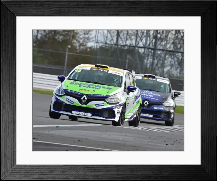 Framed Print : CM21 3529 Dan Zelos, Renault Clio Sport 220 Trophy Framed Print : CM21 3529 Dan Zelos, Renault Clio Sport 220 Trophy