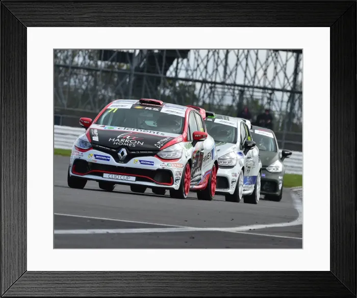 Framed Print : CM21 3507 Max Coates, Renault Clio Sport 220 Trophy