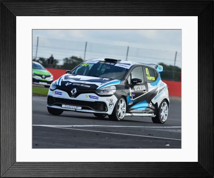 Framed Print : CM21 3562 Aaron Thompson, Renault Clio Sport 220 Trophy Framed Print : CM21 3562 Aaron Thompson, Renault Clio Sport 220 Trophy