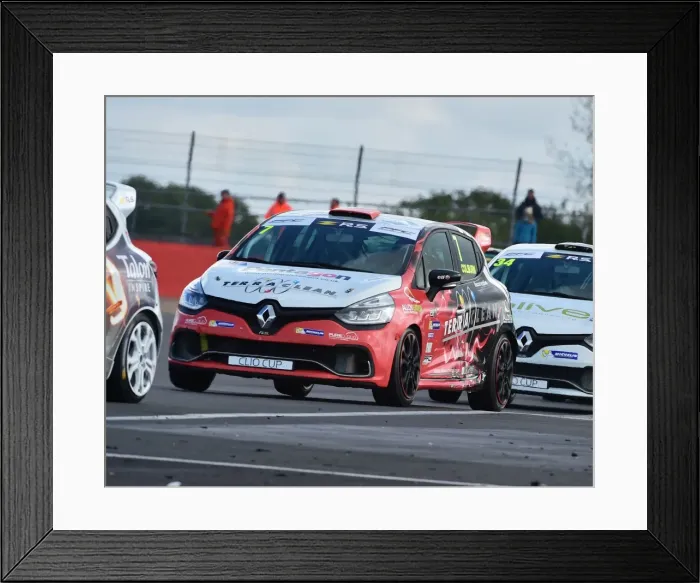 Framed Print : CM21 3558 James Colburn, Renault Clio Sport 220 Trophy Framed Print : CM21 3558 James Colburn, Renault Clio Sport 220 Trophy