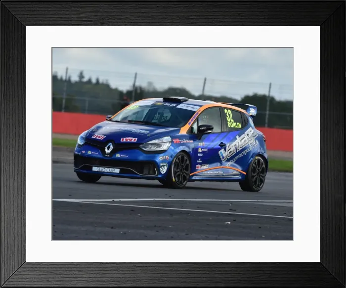 Framed Print : CM21 3567 James Dorlin, Renault Clio Sport 220 Trophy Framed Print : CM21 3567 James Dorlin, Renault Clio Sport 220 Trophy