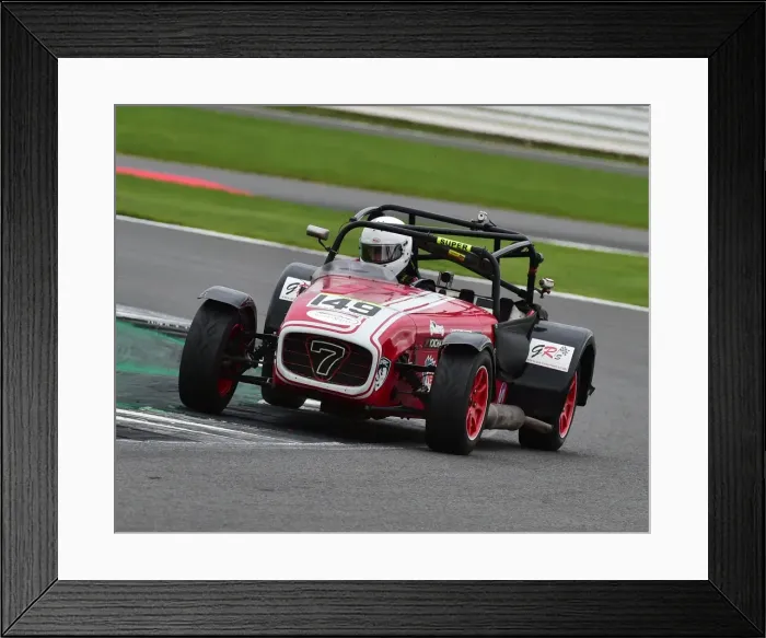 Framed Print : CM21 6776 Barry White, Caterham 7 Super Framed Print : CM21 6776 Barry White, Caterham 7 Super
