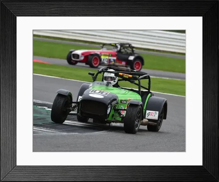 Framed Print : CM21 6749 Roger Ford, Caterham 7 Mega Framed Print : CM21 6749 Roger Ford, Caterham 7 Mega