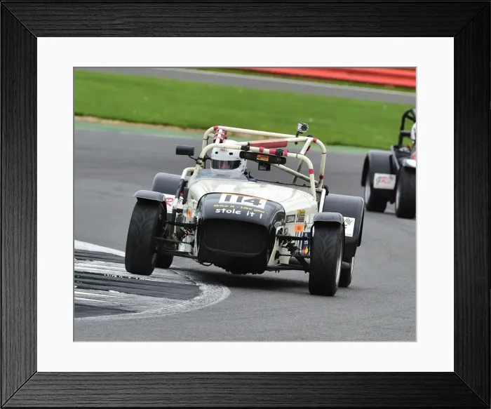 Framed Print : CM21 6724 Bob Wilson, Caterham 7 Mega