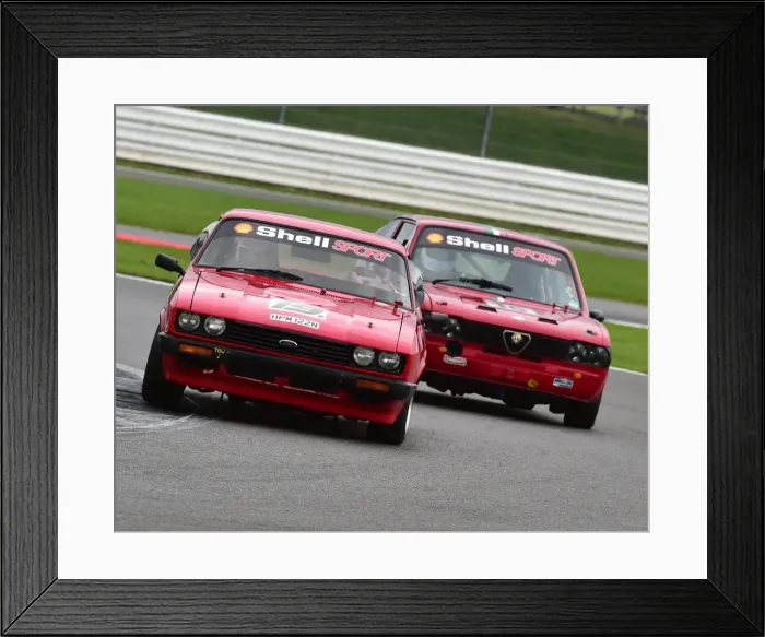 Framed Print : CM21 6940 Mike Haynes, Ford Capri 3000