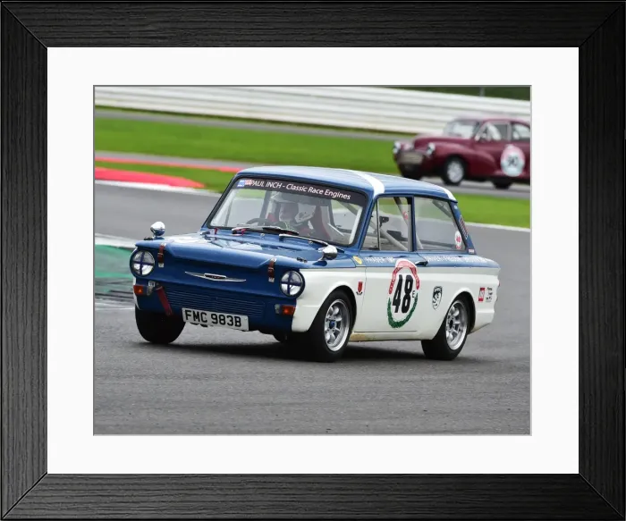 Framed Print : CM21 6918 Freddie Brown, Hillman Imp