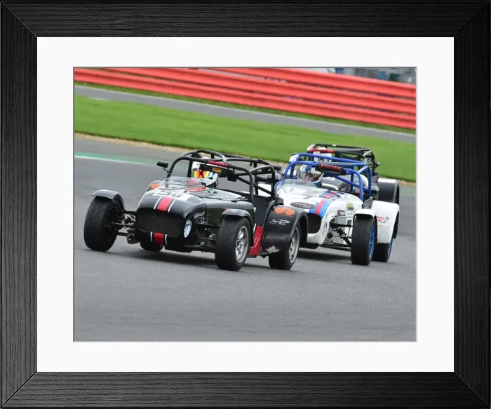 Framed Print : CM21 6695 James Potter, Caterham 7 Super
