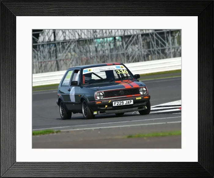 Framed Print : CM21 6169 Peter Kaylor, Volkswagen Golf GTi Mk2