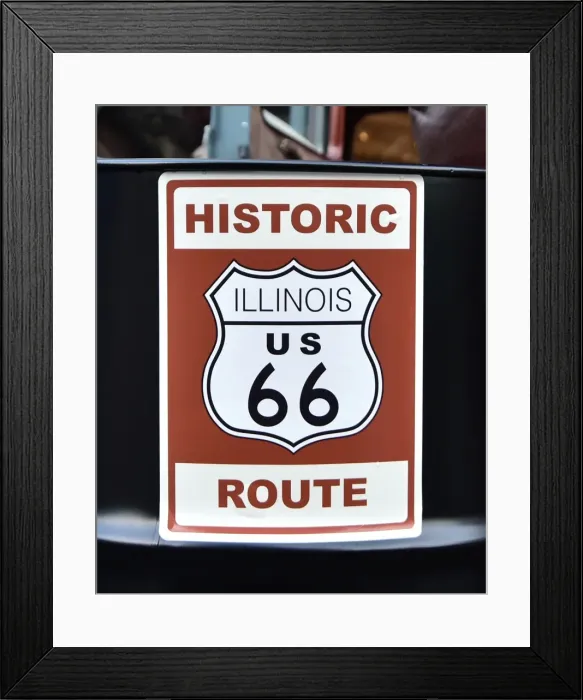 Framed Print : CM21 7470 Illinois Route 66 Framed Print : CM21 7470 Illinois Route 66