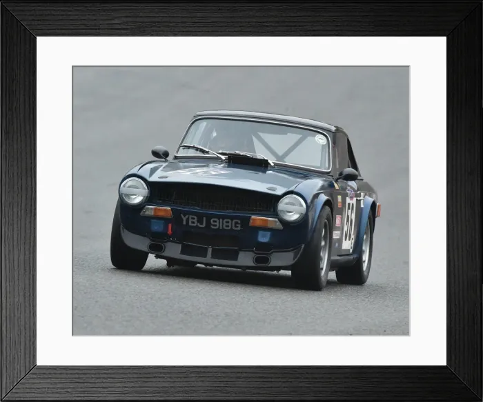 Framed Print : CM21 8771 Phillip Lambe, Triumph TR6