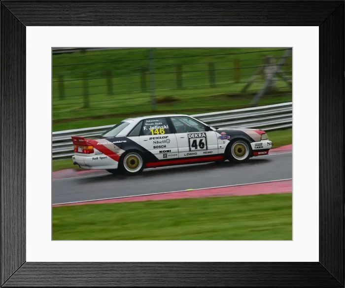 Framed Print : CM21 8471 Martin Johnson, Andy Woods-Dean, Audi V8 Quattro saloon Framed Print : CM21 8471 Martin Johnson, Andy Woods-Dean, Audi V8 Quattro saloon