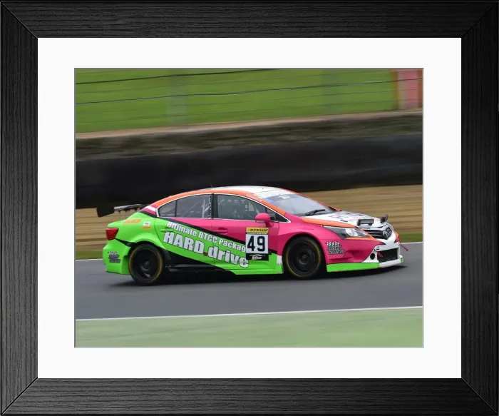Framed Print : CM22 0105 Ben Wallace, Jesse Chamberlain, Toyota Avensis, Britcar Endurance Championship