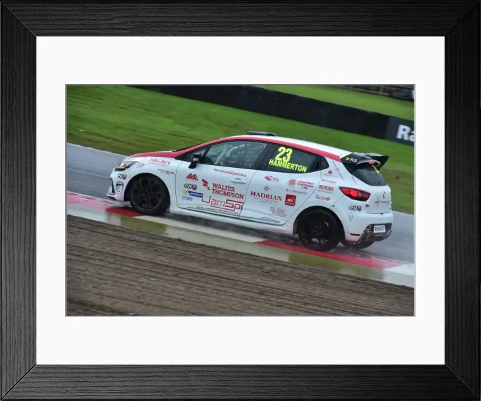 Framed Print : CM22 0593 Ethan Hammerton, Renault Clio Cup 4 UK