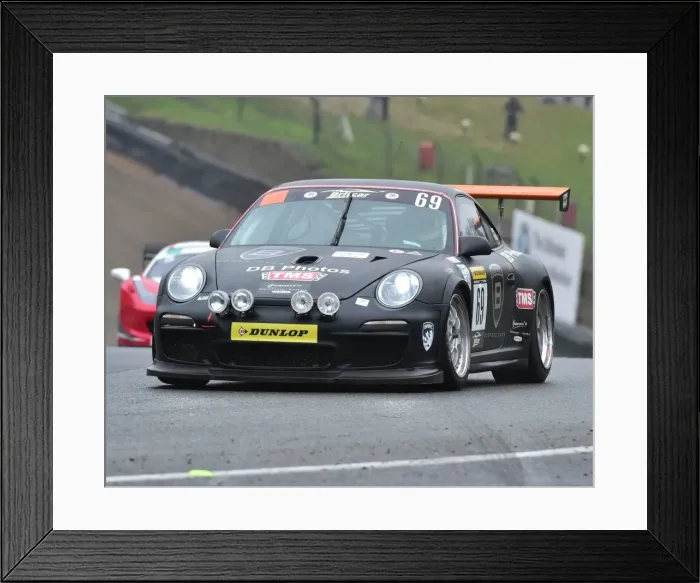 Framed Print : CM22 0478 David Bennett, Marcus Fothergill, Porsche 997 Cup