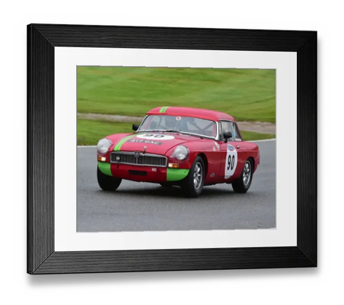 Framed Print : CM21 8609 Martin Whitlock, Stephen Woodrow, MG B Roadster