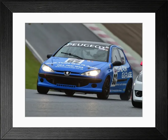 Framed Print : CM21 8492 Colin Simpson, Steven Simpson, Peugeot 206 RC