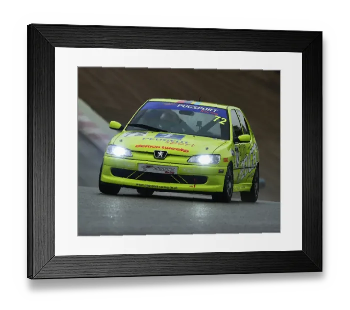 Framed Print : CM21 8495 Carl Chambers, Peugeot 306
