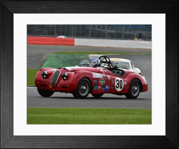 Framed Print : CM20 3596 Iain Rowley, Roger Woodbridge, Jaguar XK120