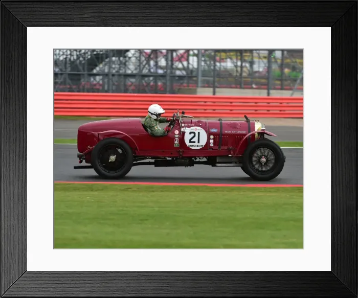 Framed Print : CM20 2776 Mike Littlewood, Alistair Littlewood, Bentley 3-4 Litre