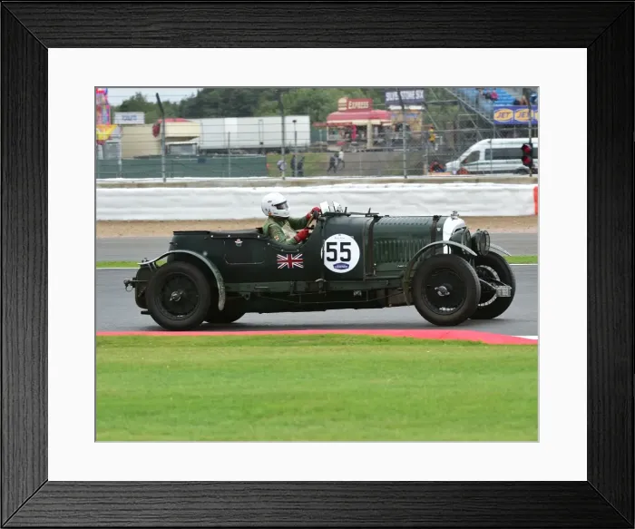 Framed Print : CM20 2735 Chris Guest, Bentley 4 Litre Le Mans