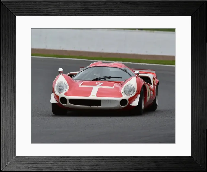 Framed Print : CM20 3258 Nigel Greensall, Tarek Mahmoud, Lola T70 MK3B