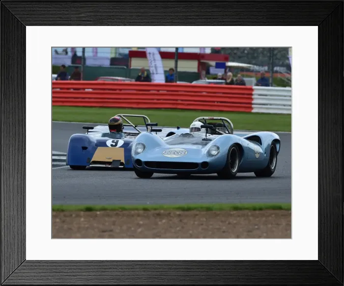 Framed Print : CM20 3220 Justin Maeers Charlie Martin, Lola T70 Mk2 Spyder, Nick Padmore, Max Smith-Hilliard