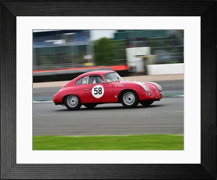 Framed Print : CM20 2474 Steve Wright, Ian Clark, Porsche 356A Super Framed Print : CM20 2474 Steve Wright, Ian Clark, Porsche 356A Super