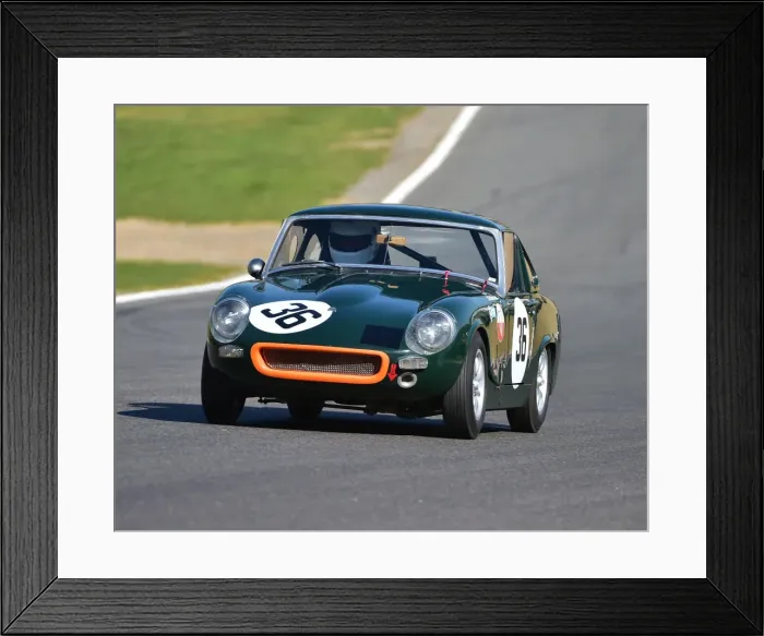Framed Print : CM18 5738 Brian Small, Ashley MG Midget Framed Print : CM18 5738 Brian Small, Ashley MG Midget