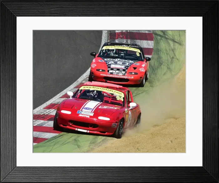 Framed Print : CM18 6058 Charlie Burge, Jack Warry, Mazda MX-5s Framed Print : CM18 6058 Charlie Burge, Jack Warry, Mazda MX-5s