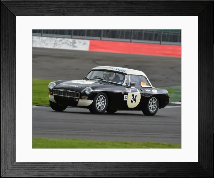 Framed Print : CM19 2698 Brian Lambert, Barbara Lambert, MGB Framed Print : CM19 2698 Brian Lambert, Barbara Lambert, MGB