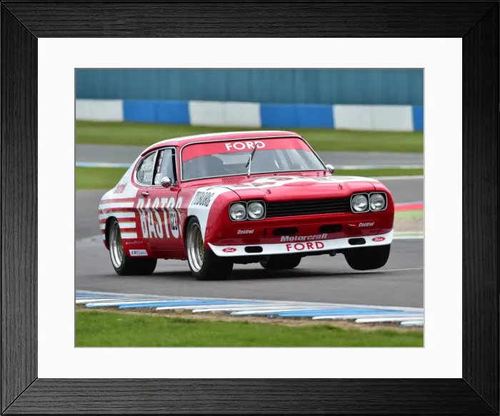Framed Print : CM18 8525 Ric Wood, Adam Morgan, Ford Capri Framed Print : CM18 8525 Ric Wood, Adam Morgan, Ford Capri
