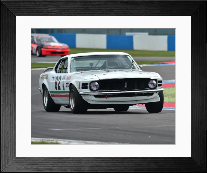 Framed Print : CM18 8464 Peter Hallford, Ford Boss Mustang