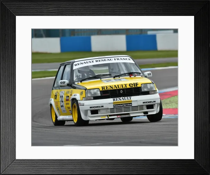 Framed Print : CM18 8469 Tony Hart, Will Nuthall, Renault 5 GT Turbo Framed Print : CM18 8469 Tony Hart, Will Nuthall, Renault 5 GT Turbo