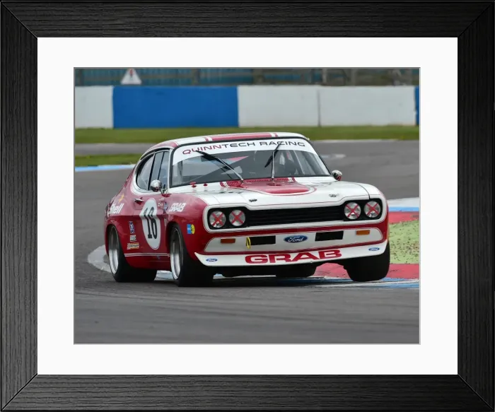 Framed Print : CM18 8430 Steve Dance, Ford Capri RS2600