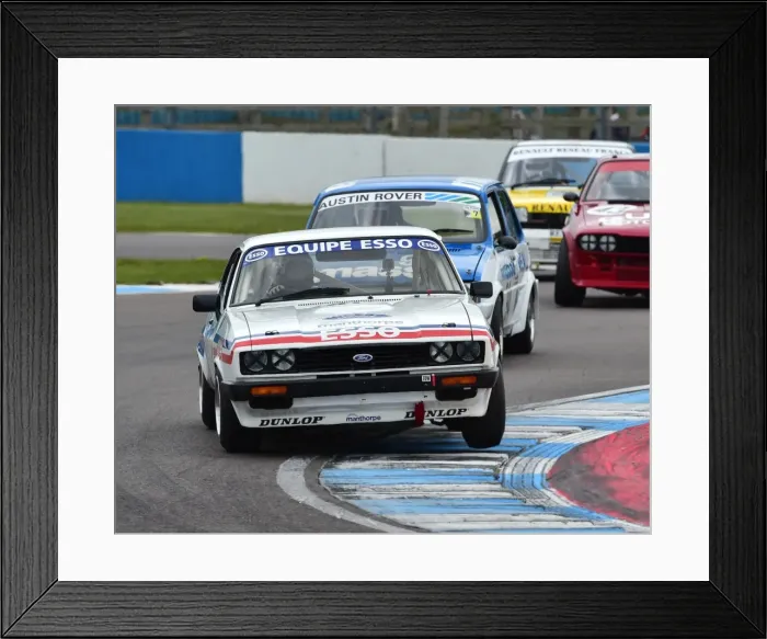 Framed Print : CM18 8412 James Hanson, George Pochciol, Ford Capri Framed Print : CM18 8412 James Hanson, George Pochciol, Ford Capri
