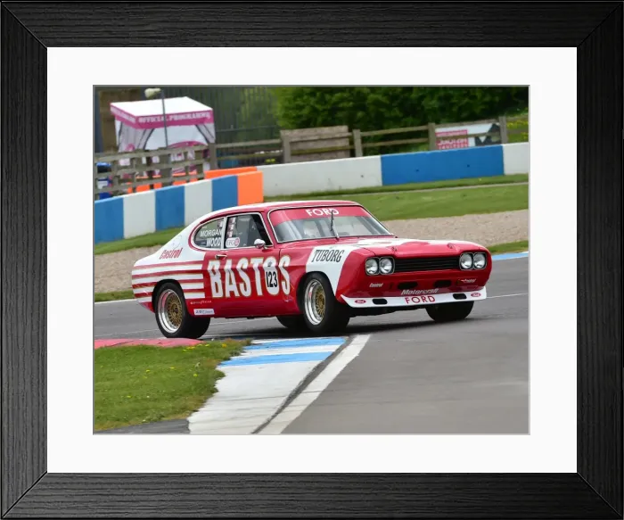 Framed Print : CM18 8385 Ric Wood, Adam Morgan, Ford Capri Framed Print : CM18 8385 Ric Wood, Adam Morgan, Ford Capri
