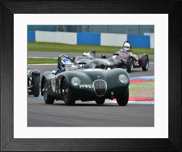 Framed Print : CM19 0418 John Brown, Charlie Brown, Jaguar C-Type Framed Print : CM19 0418 John Brown, Charlie Brown, Jaguar C-Type