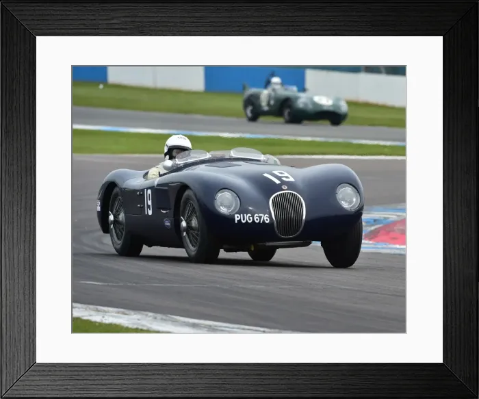 Framed Print : CM19 0413 Ben Cussons, Jaguar C-Type Framed Print : CM19 0413 Ben Cussons, Jaguar C-Type