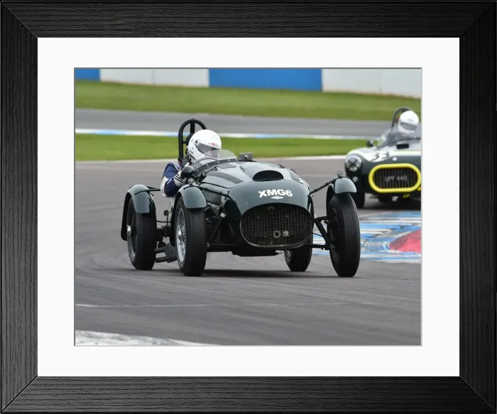 Framed Print : CM19 0394 Patrick Blakeney-Edwards, Martyn Corfield, Frazer Nash Le Mans replica